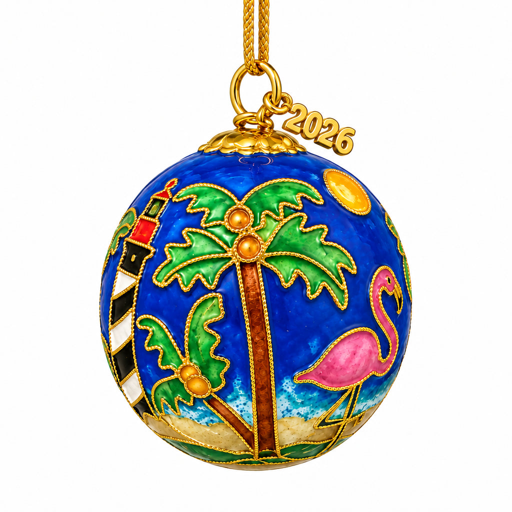 Cloisonné Nights of Lights Holiday Ornament – St. Augustine - Artsy Abode