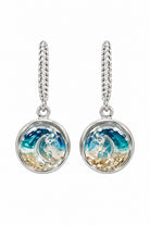 Shoreline Authentic St. Augustine Sand Hoop Wave Earrings - Artsy Abode