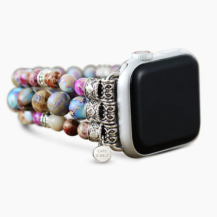 Intense Jasper Stretch Apple Watch Strap - Artsy Abode