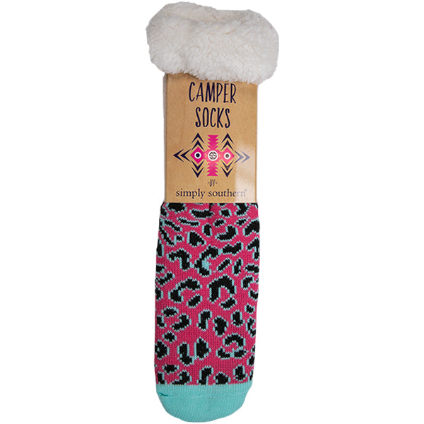 Simply Southern Campersock Leopard Pink - Artsy Abode