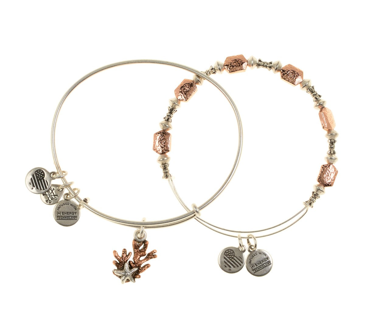 Alex and Ani - Coral Set Of 2 - Two Tone - Artsy Abode