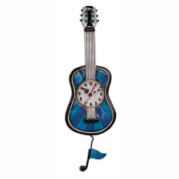 Allen Designs - Blue Tunes Guitar Clock - Artsy Abode