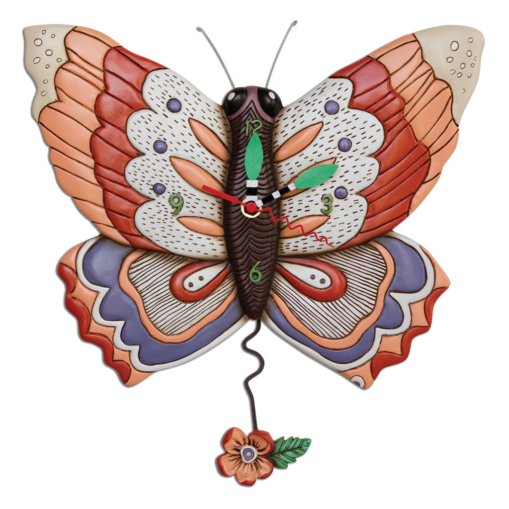 Allen Designs - Free Flying Butterfly Clock - Artsy Abode