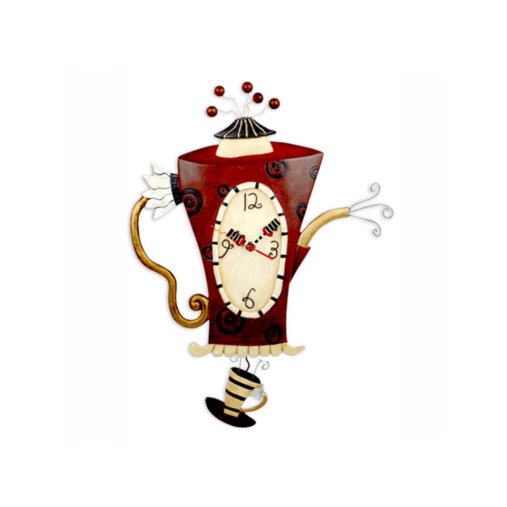 Allen Designs - Steamin Tea Clock - Artsy Abode