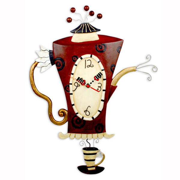 Allen Designs - Steamin Tea Clock - Artsy Abode