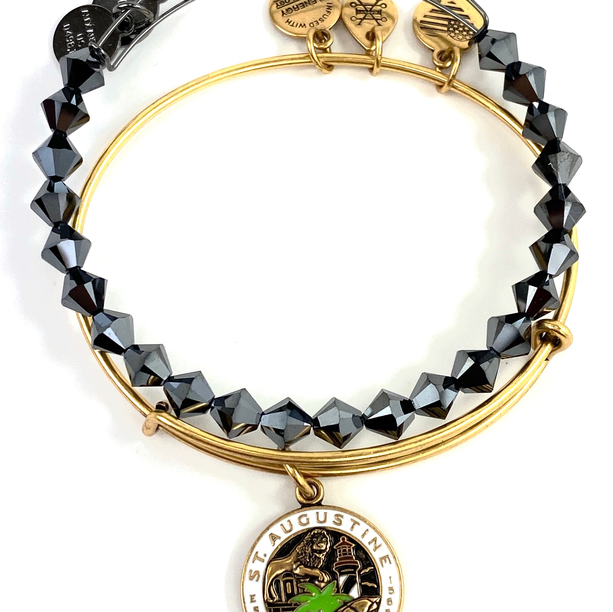 Alex and Ani - St Augustine Florida Bangle Set in Gold - Artsy Abode