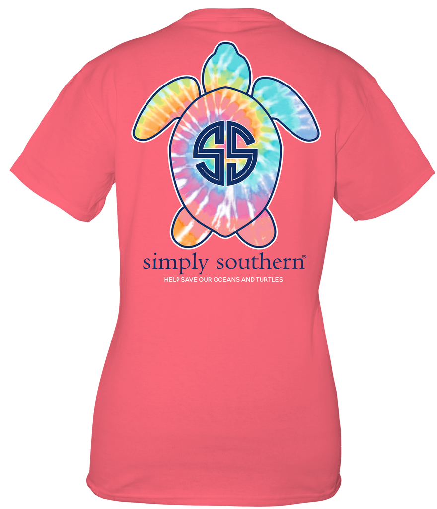 Youth Simply Southern Short Sleeve Tee Shirt Logo in Begonia