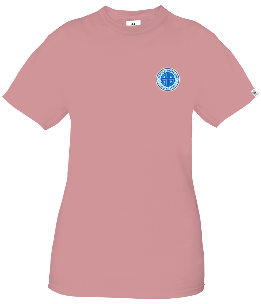 Simply Southern Short Sleeve Tee Shirt Scrub in Crepe