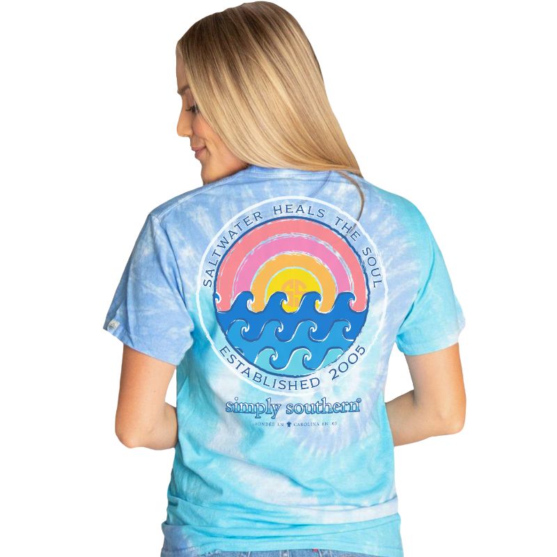 Simply Southern Short Sleeve Shirt Soul in Tide