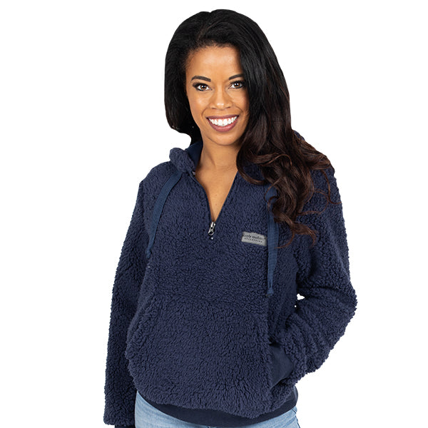 Simply Southern Sherpa Hoodie - Navy - Artsy Abode