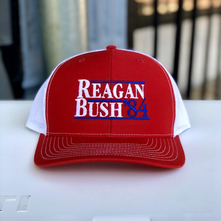 Southern Snap Reagan Bush '84 Hat in Red/White