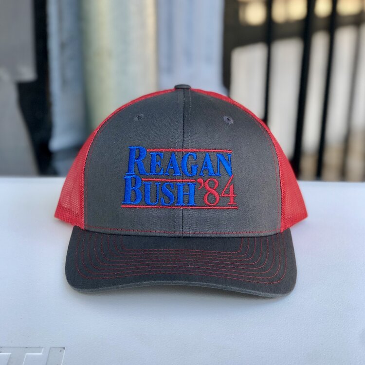 Southern Snap Reagan Bush '84 Hat in Gray/Red