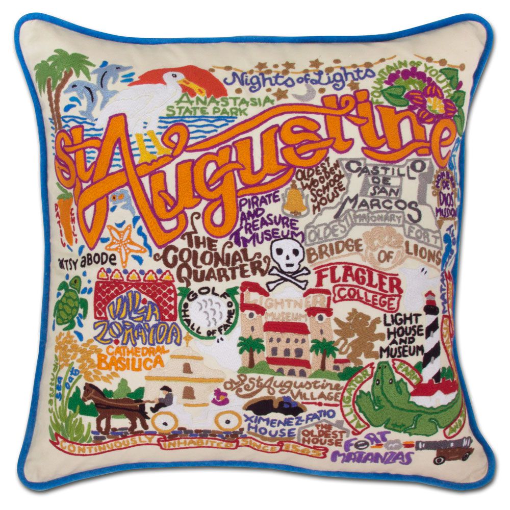 catstudio St. Augustine Pillow Turquoise - Artsy Abode