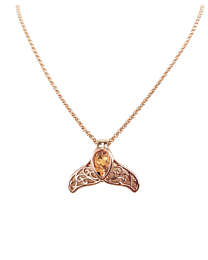 Sand Bar - Mermaid Tail Necklace - Rosegold - Artsy Abode
