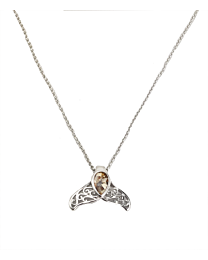 Sand Bar - Mermaid Tail Necklace - Silver - Artsy Abode